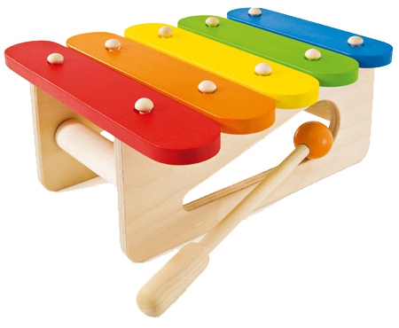 Colorful Wooden Xylophone Toy PNG image