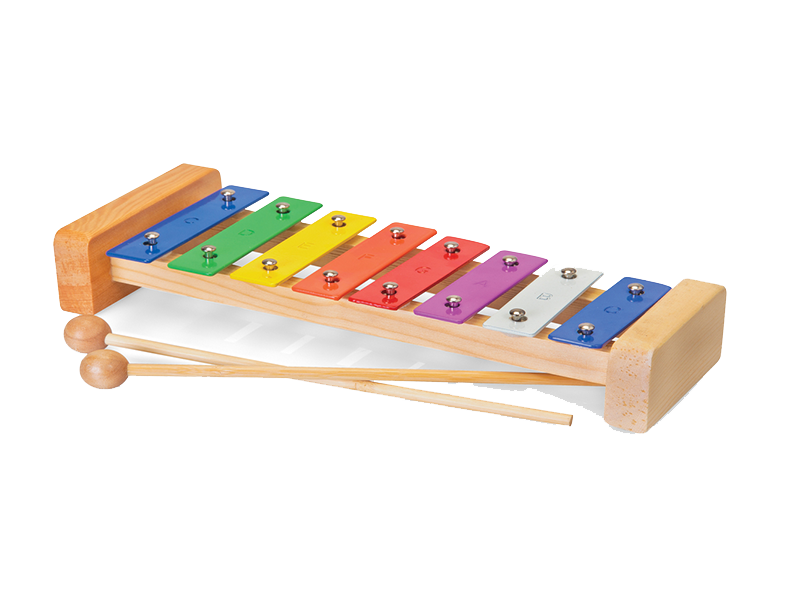 Colorful Xylophone Isolatedon Black PNG image