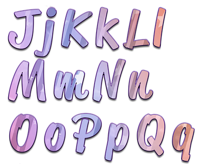 Colorful3 D Alphabet Letters Jto Q PNG image