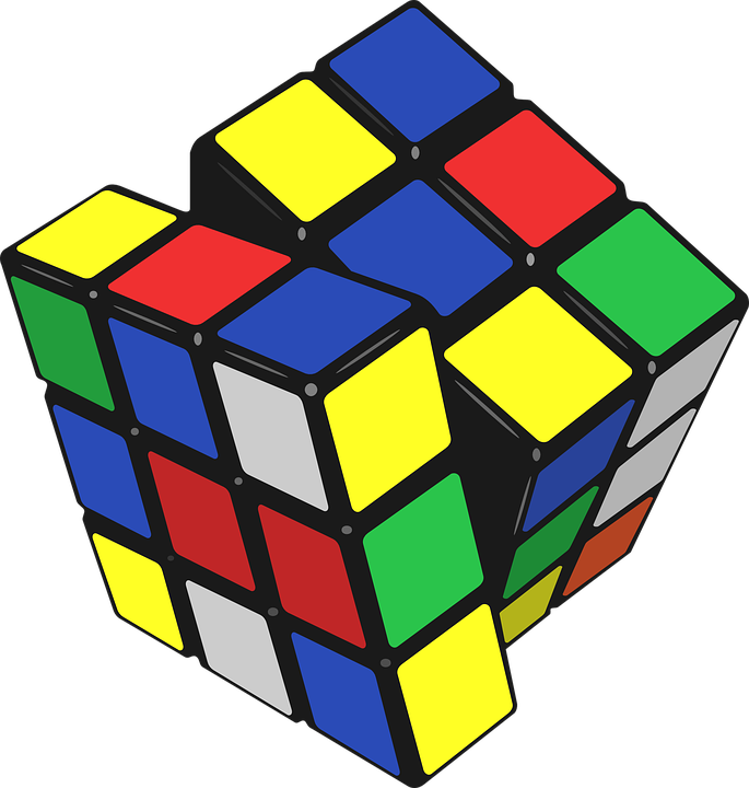 Colorful3 D Rubiks Cube PNG image