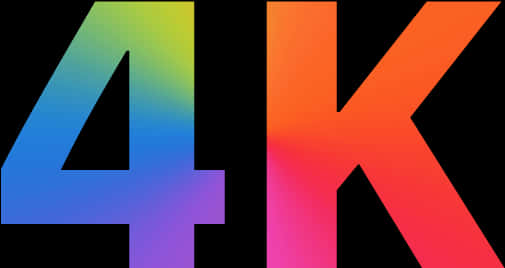 Colorful4 K Logo PNG image