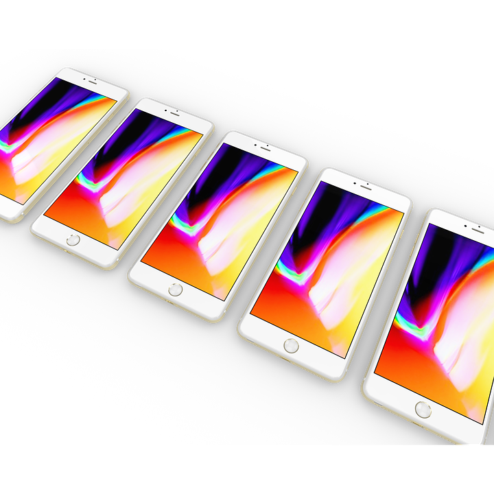 Colorfuli Phones Display Art PNG image