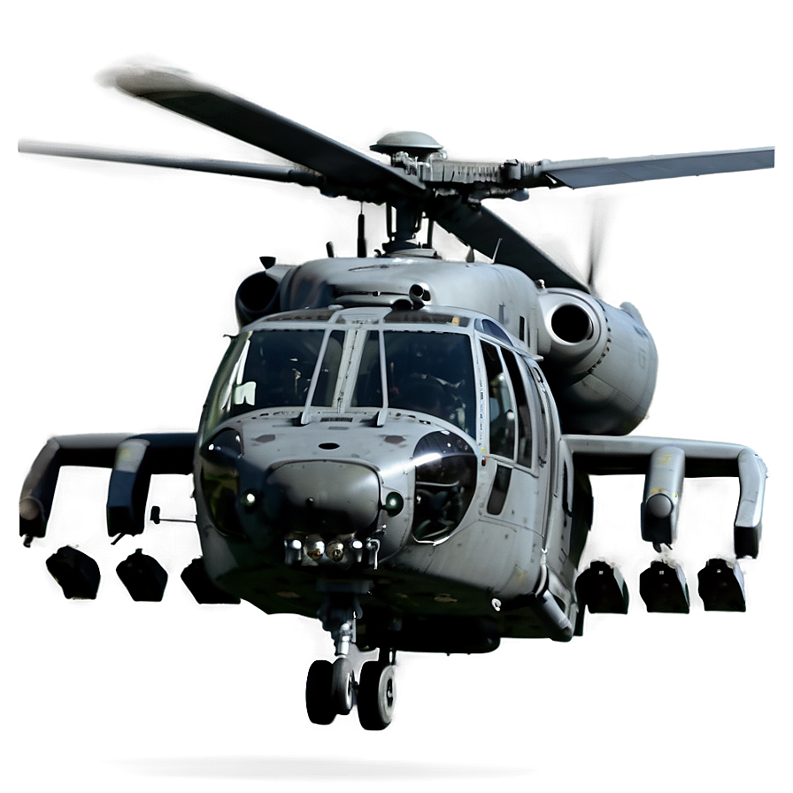 Combat Black Hawk Helicopter Png Dvu PNG image