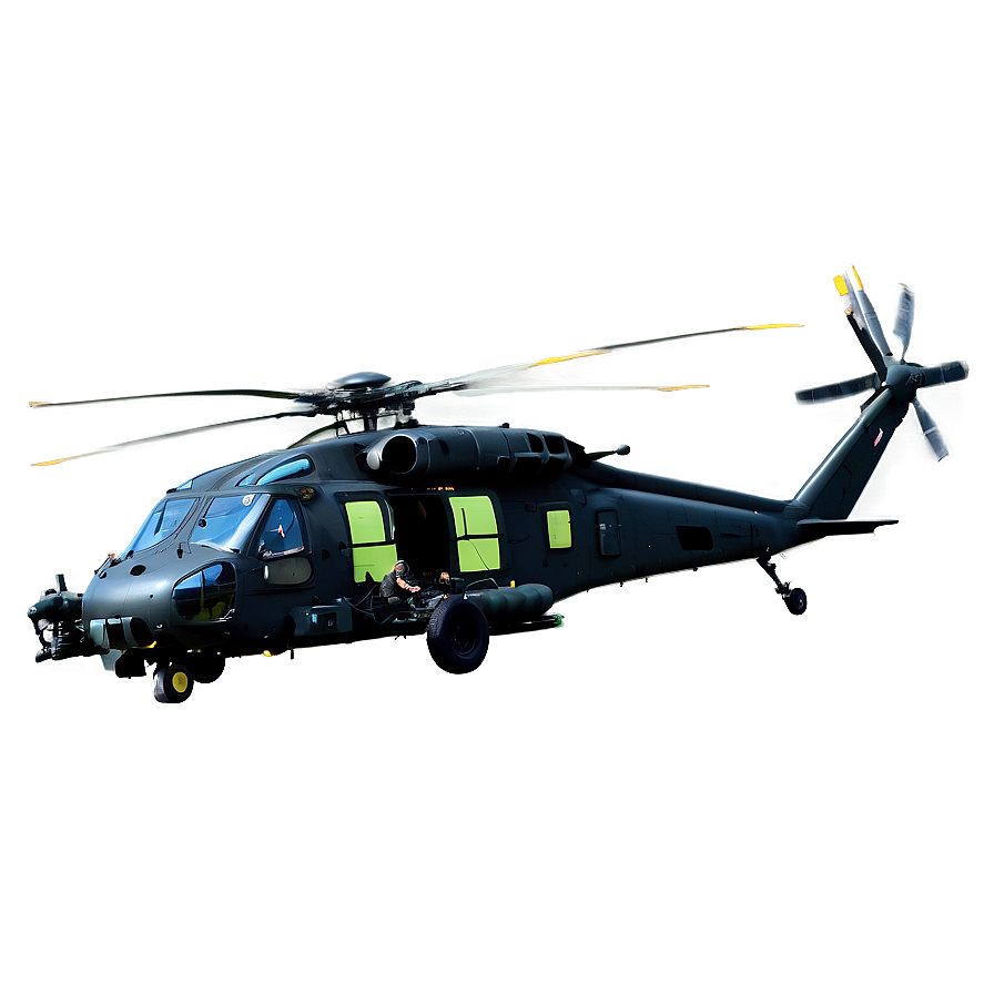 Combat Black Hawk Helicopter Png Ogo PNG image