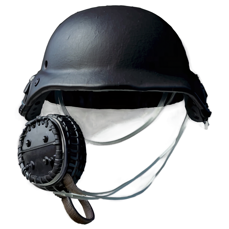 Combat Helmet With Protective Gear Png 06262024 PNG image