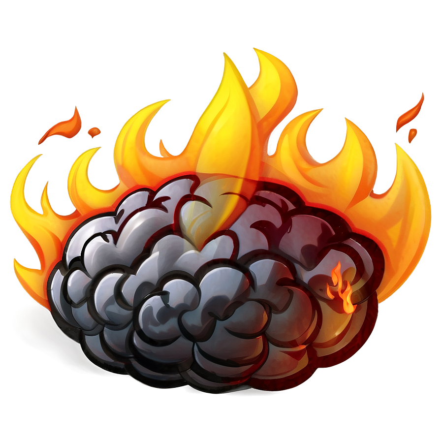 Combustion Fire Emoji Image Png 05042024 PNG image