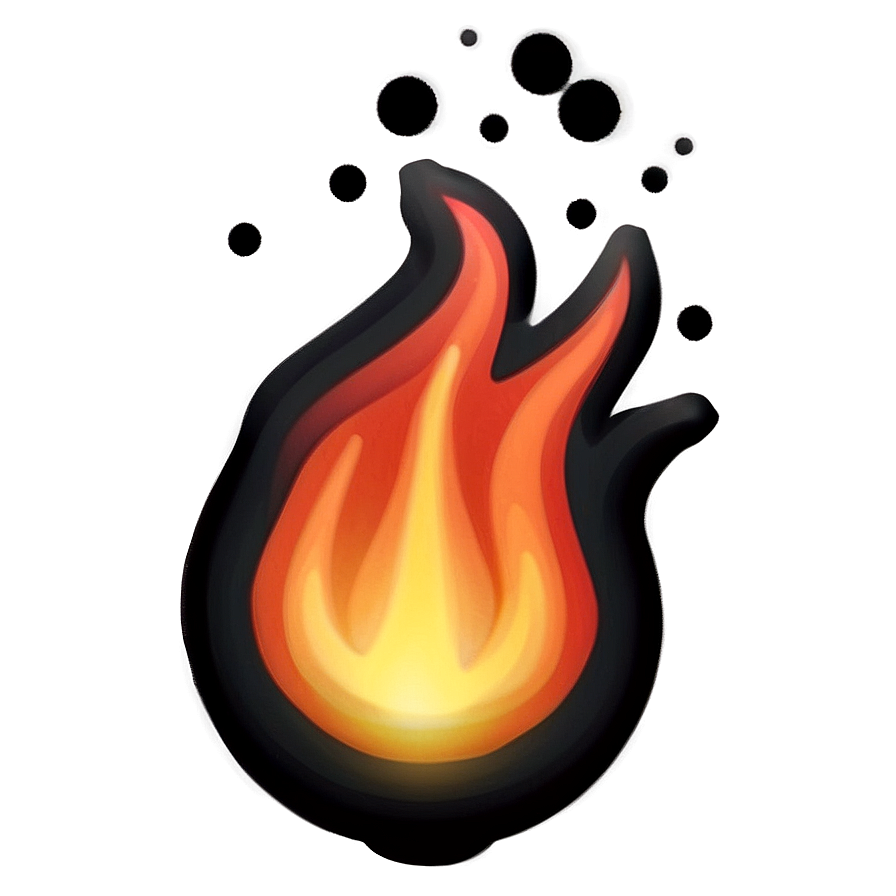 Combustion Fire Emoji Image Png 05042024 PNG image