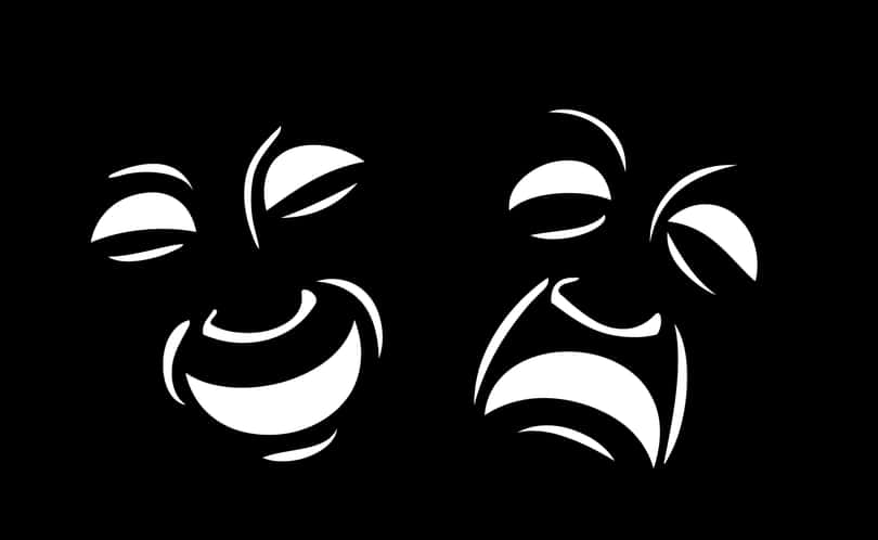 Comedy_and_ Tragedy_ Masks_ Vector PNG image