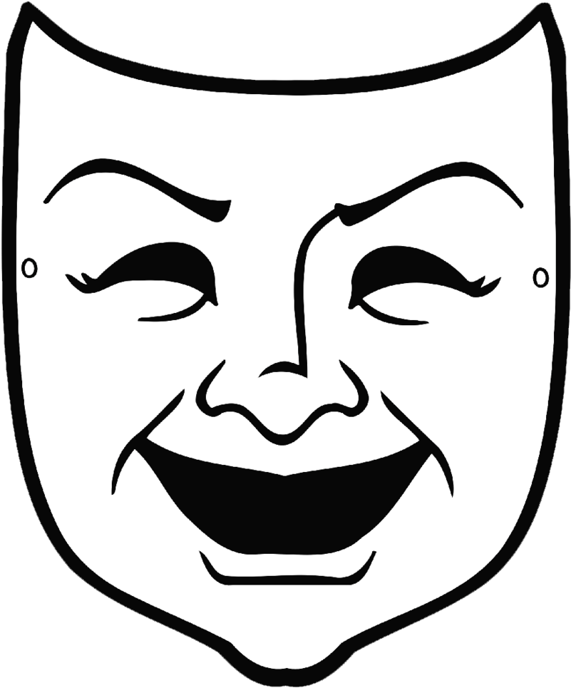 Comedy Theater Mask PNG image