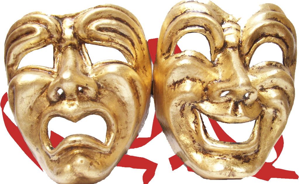 Comedy Tragedy Masks PNG image