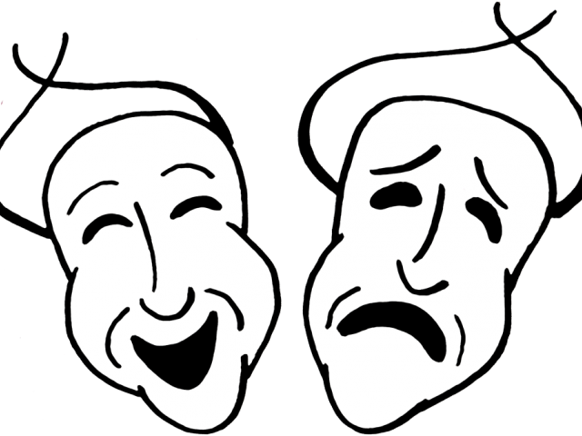 Comedy Tragedy Masks PNG image