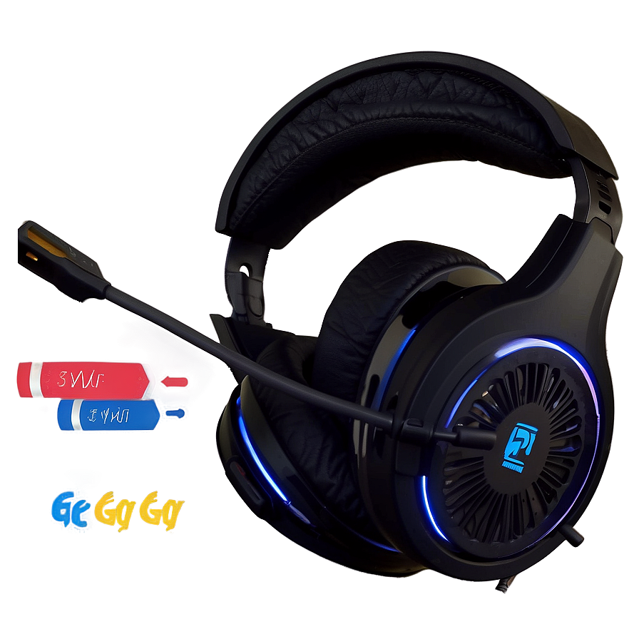 Comfortable Gaming Headset Png Qvp PNG image