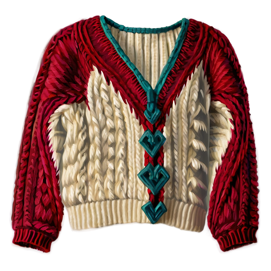 Comfortable Red Sweater Png 06292024 PNG image