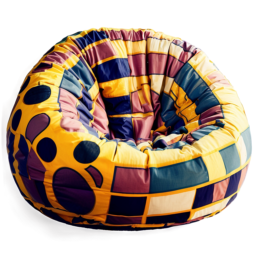 Comfy Bean Bag Chair Png 06132024 PNG image