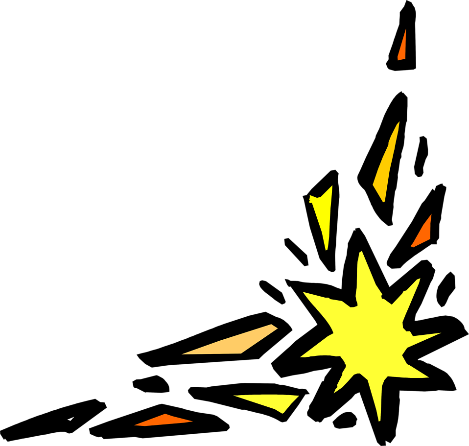 Comic Book Explosion Illustration PNG image
