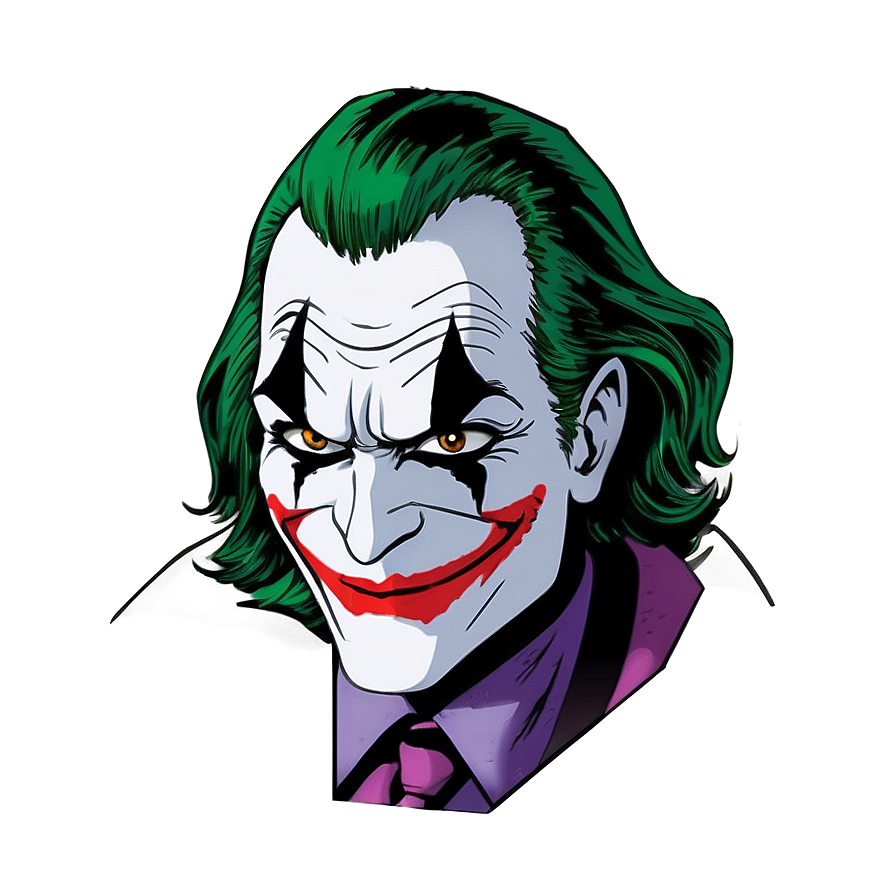 Comic Book Joker Smile Png Yhh88 PNG image