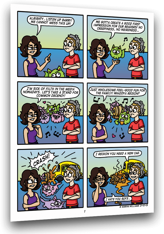 Comic Strip Wholesome Fail PNG image