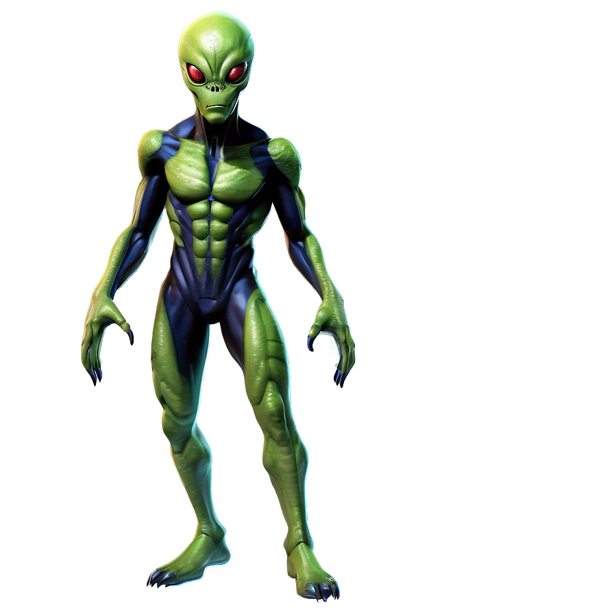 Comic Style Alien Png Tuy PNG image