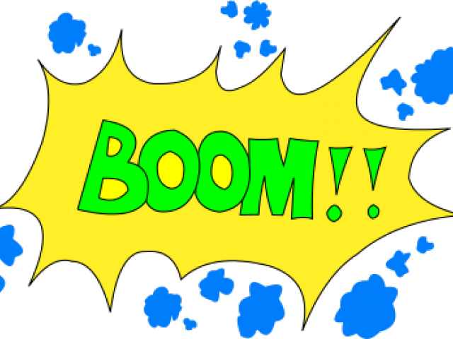 Comic Style Boom Explosion PNG image