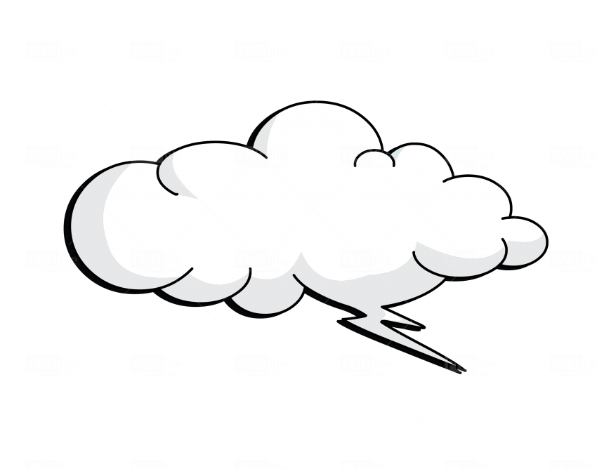 Comic Style Speech Bubble PNG image