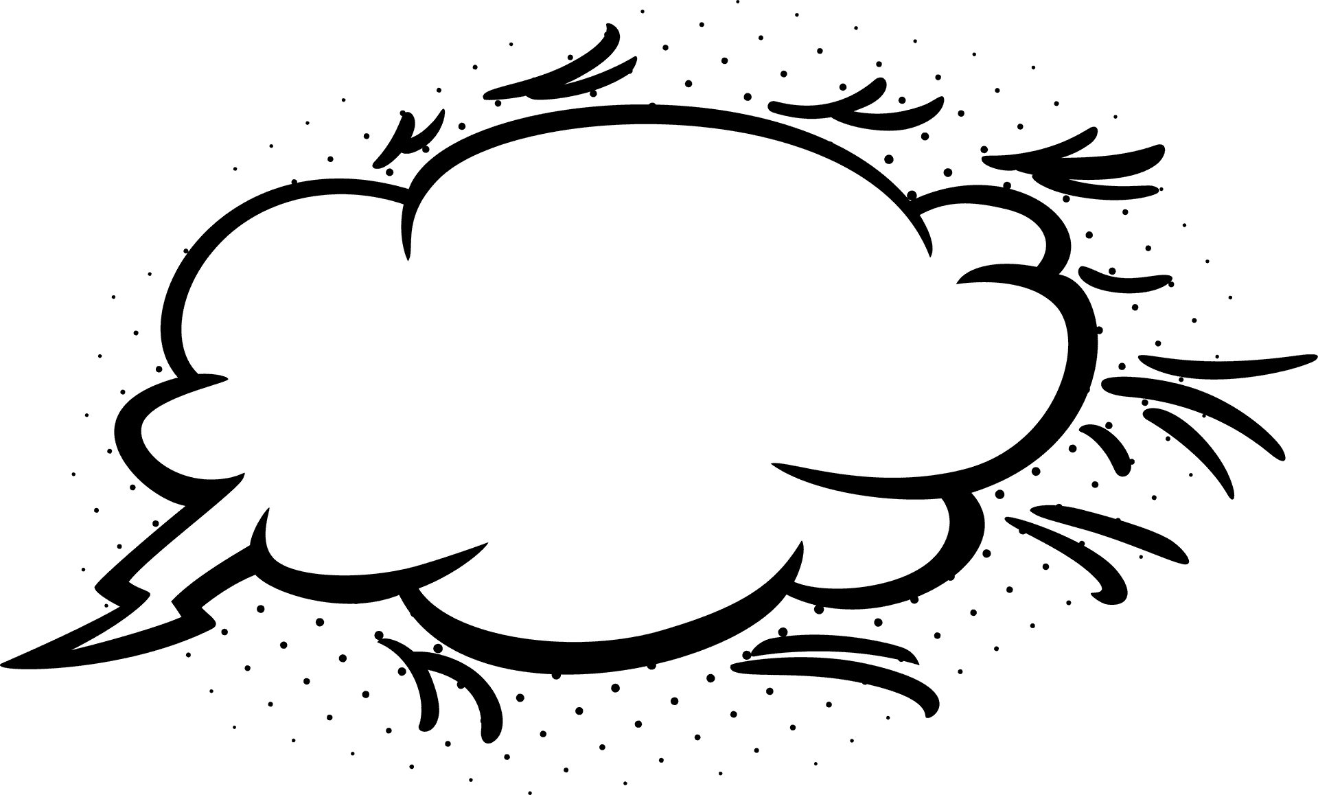 Comic Style Speech Bubble PNG image