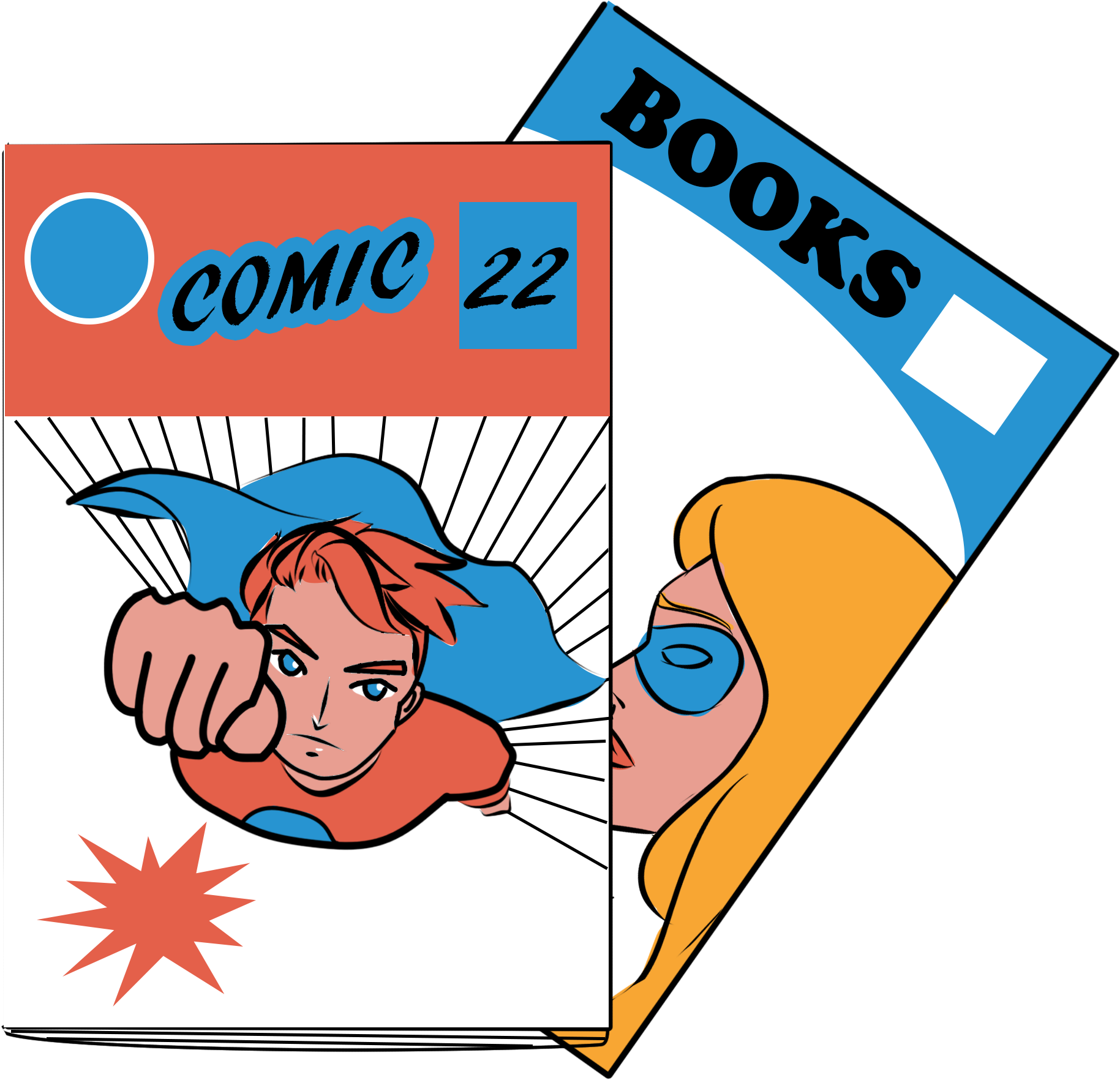 Comicand Books Clipart PNG image