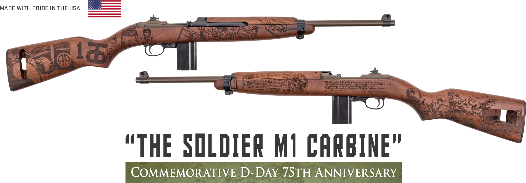 Commemorative D Day75th Anniversary M1 Carbine PNG image