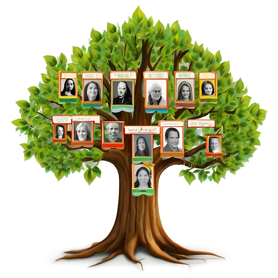 Commemorative Family Reunion Tree Png Uij52 PNG image