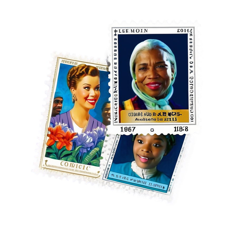 Commemorative Postage Stamp Set Png Oai PNG image