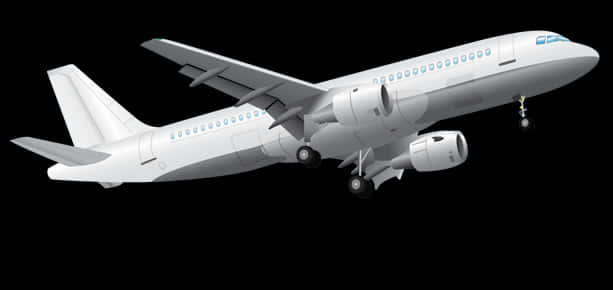 Commercial Airplane Ascending Illustration PNG image