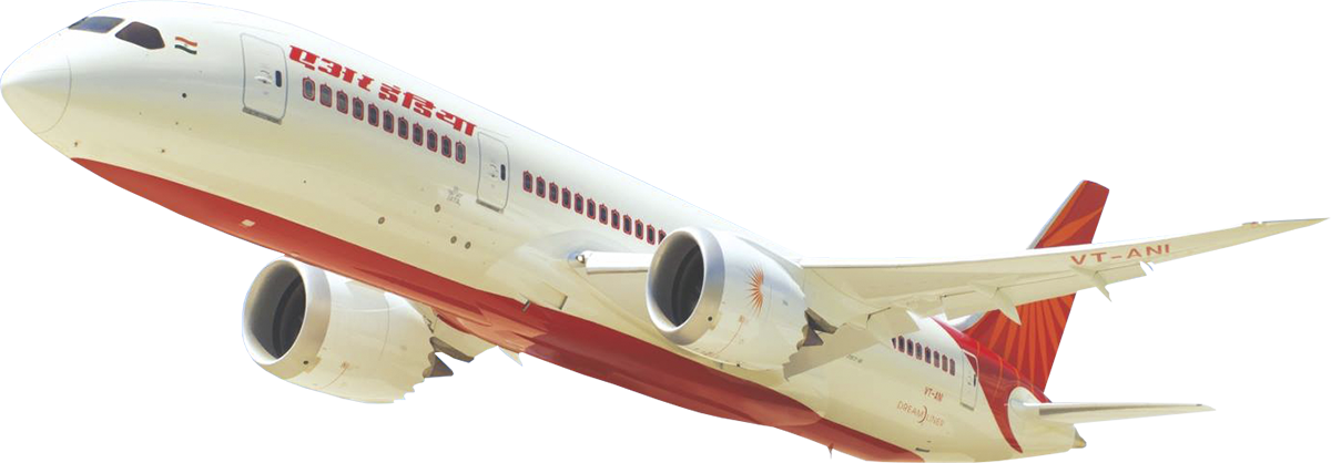 Commercial Airplane In Flight PNG image