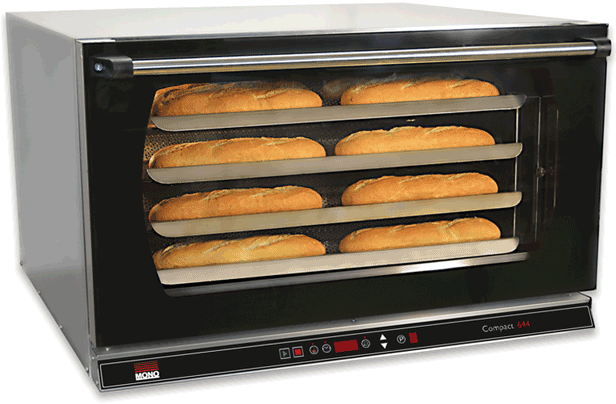 Commercial Bread Oven Baking Baguettes PNG image
