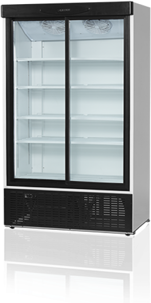 Commercial Glass Door Refrigerator PNG image