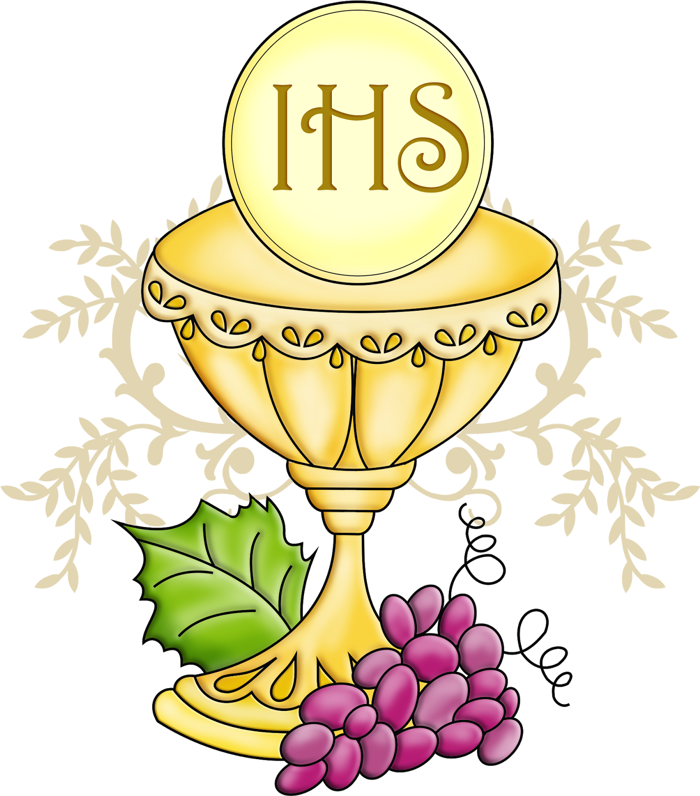 Communion Chaliceand Host Illustration PNG image