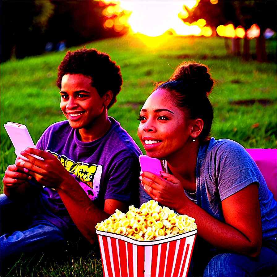 Community Outdoor Movie Night Png 05212024 PNG image