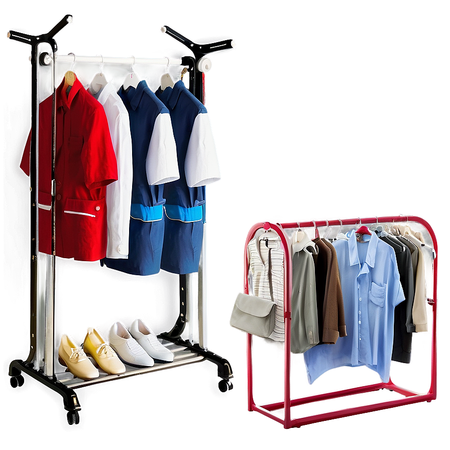 Compact Clothes Rack Png 06272024 PNG image