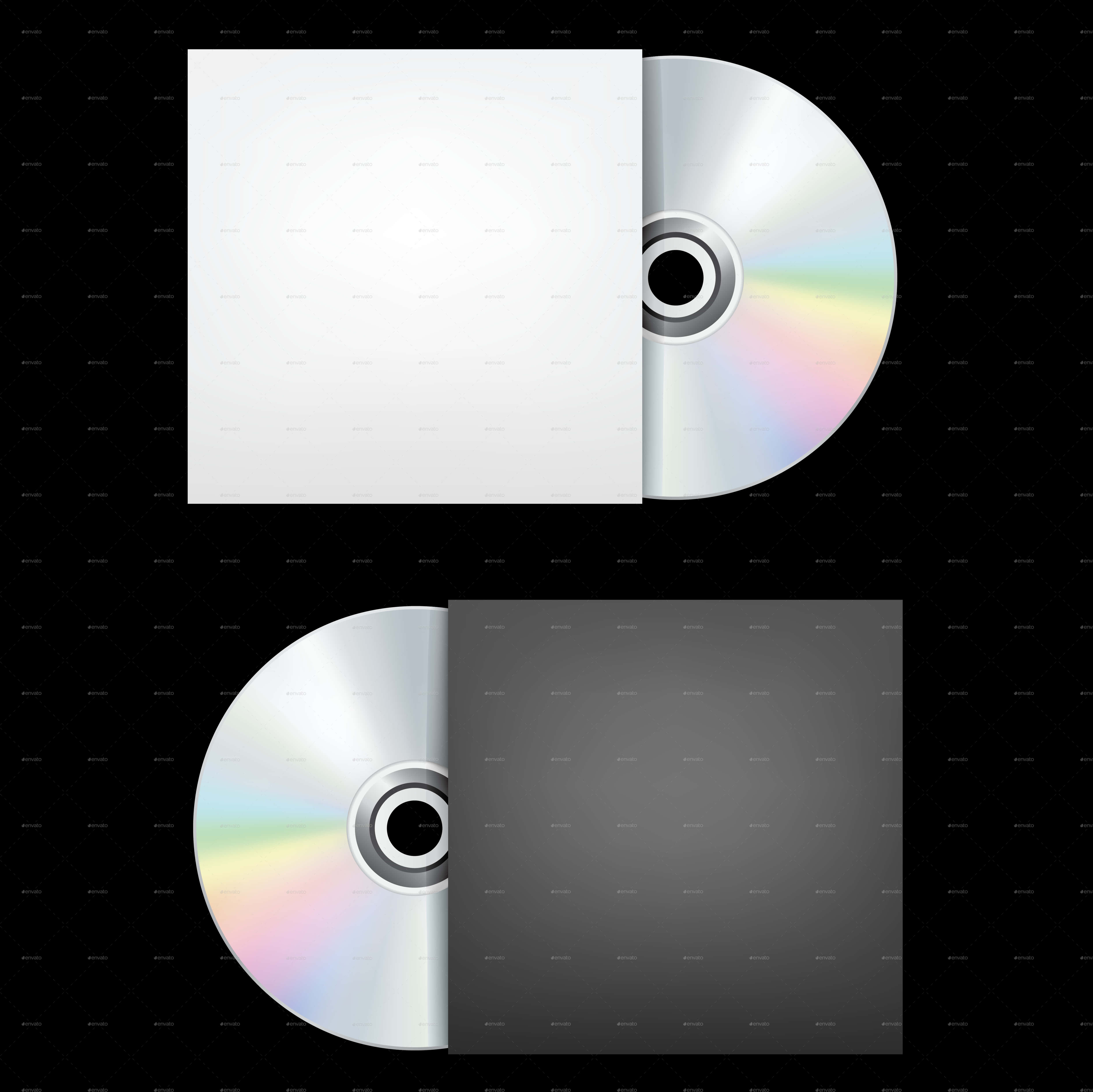 Compact Discand Cover Mockup PNG image