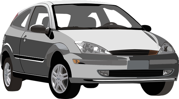 Compact Hatchback Car Illustration PNG image