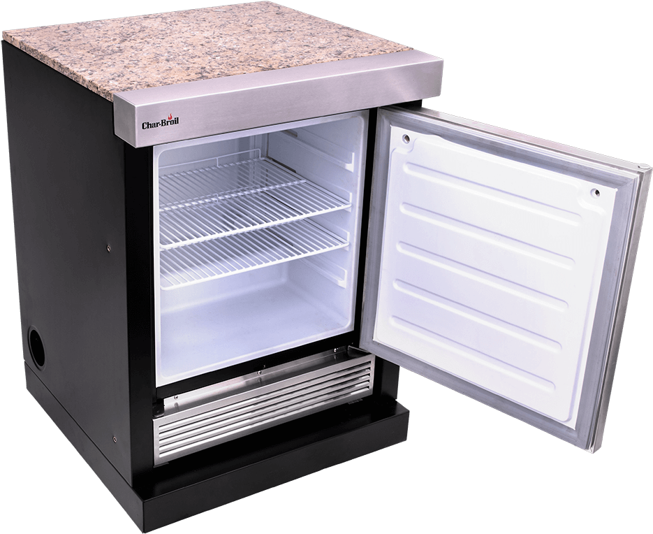 Compact Outdoor Refrigerator Granite Top PNG image