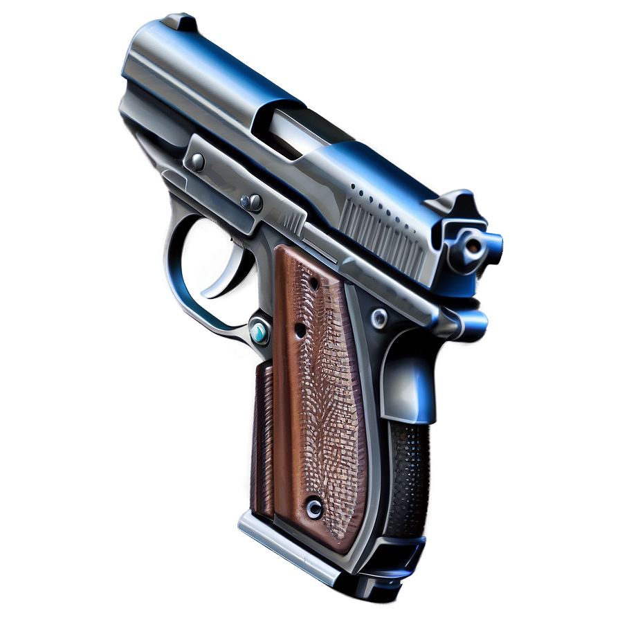 Compact Pistol Illustration Png Jjr24 PNG image