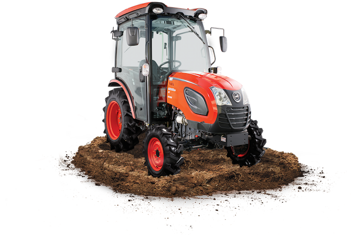 Compact Utility Tractoron Soil PNG image