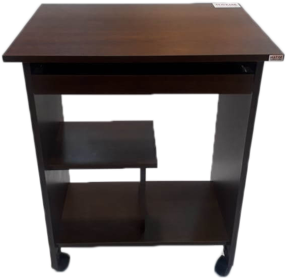 Compact Wooden Computer Desk PNG image