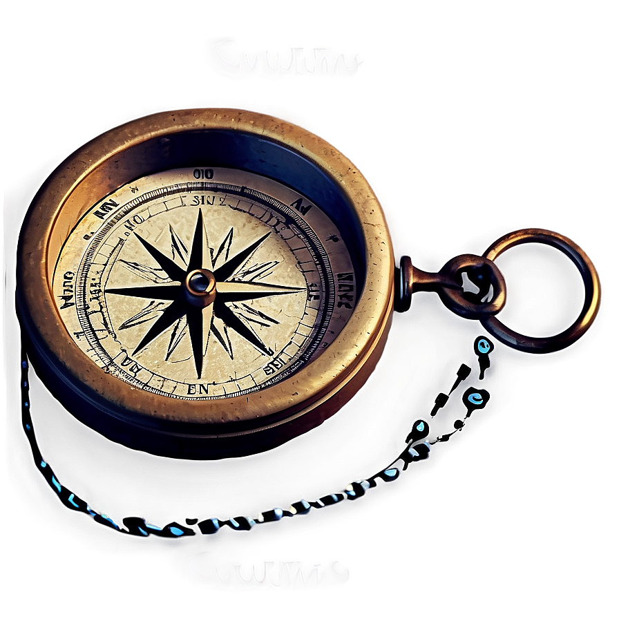 Compass On Vintage Paper Png 41 PNG image