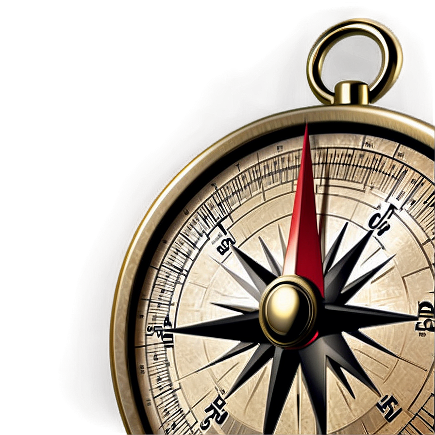 Compass On Vintage Paper Png 79 PNG image