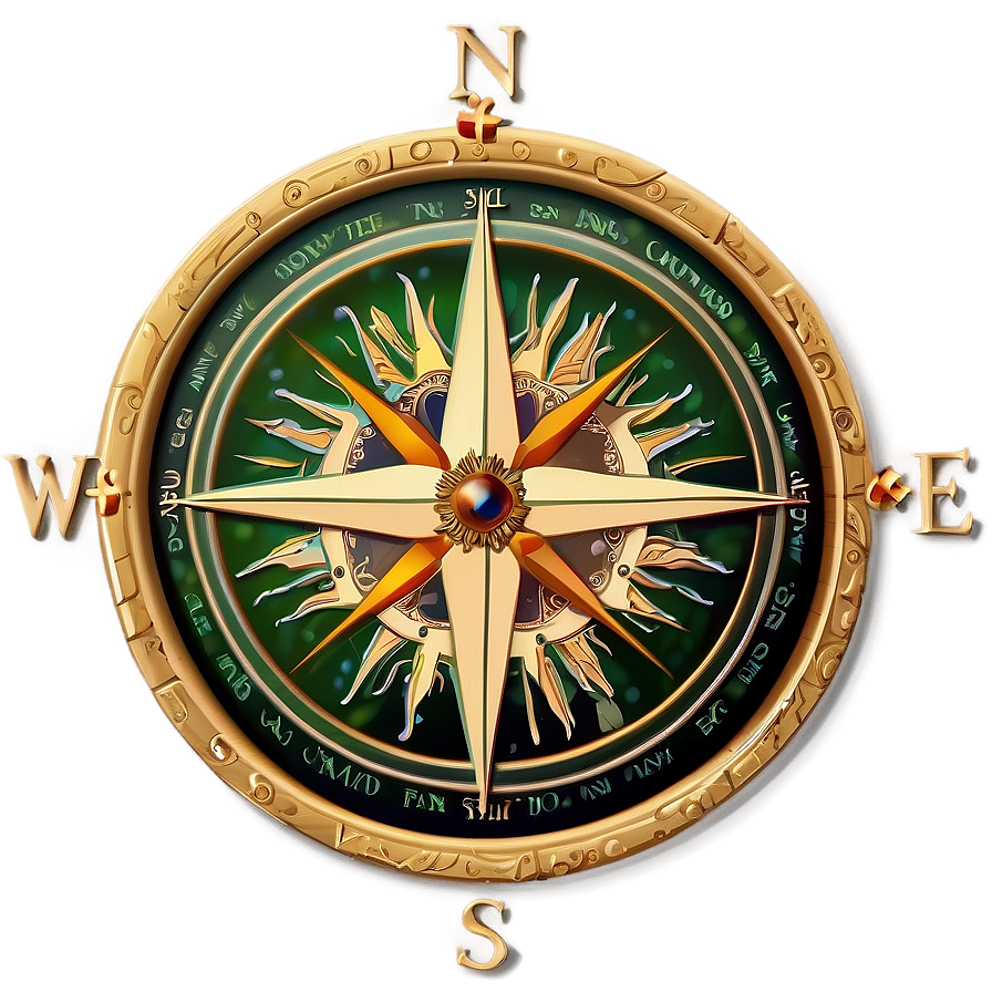 Compass Rose For Adventurers Png 05252024 PNG image