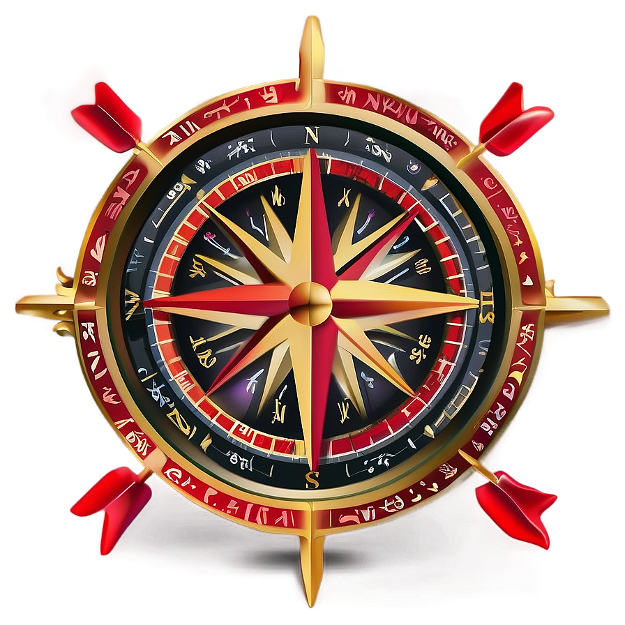 Compass Rose With Arrows Png Gni PNG image
