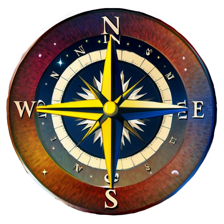 Compass Rose With North Star Png 05252024 PNG image
