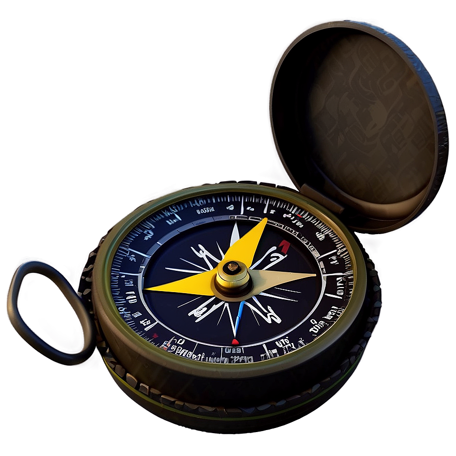 Compass With Hiking Gear Png Wof91 PNG image