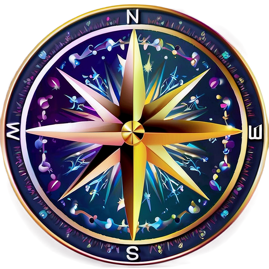 Compass With Star Design Png Tdn92 PNG image