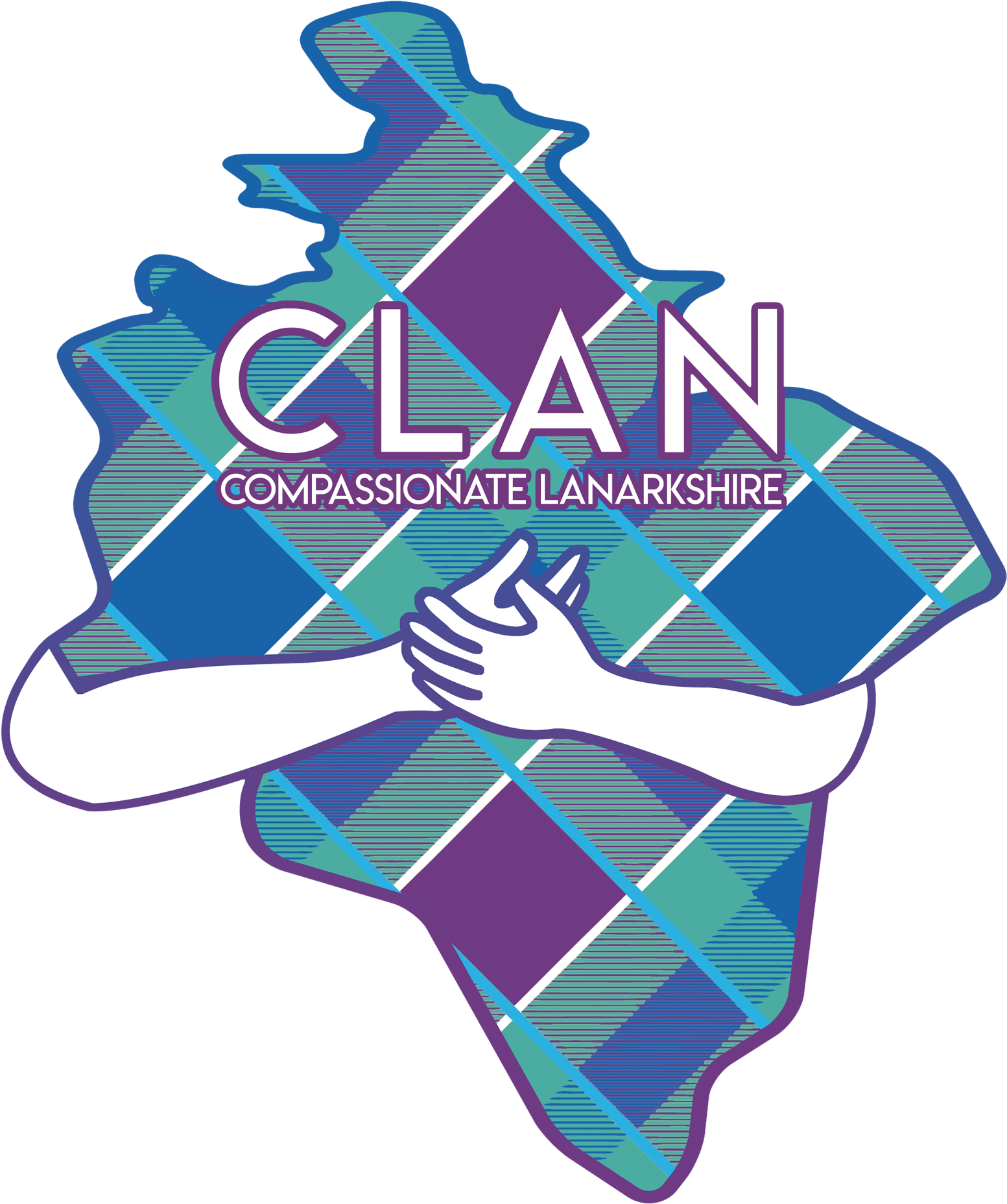 Compassionate Lanarkshire C L A N Logo PNG image